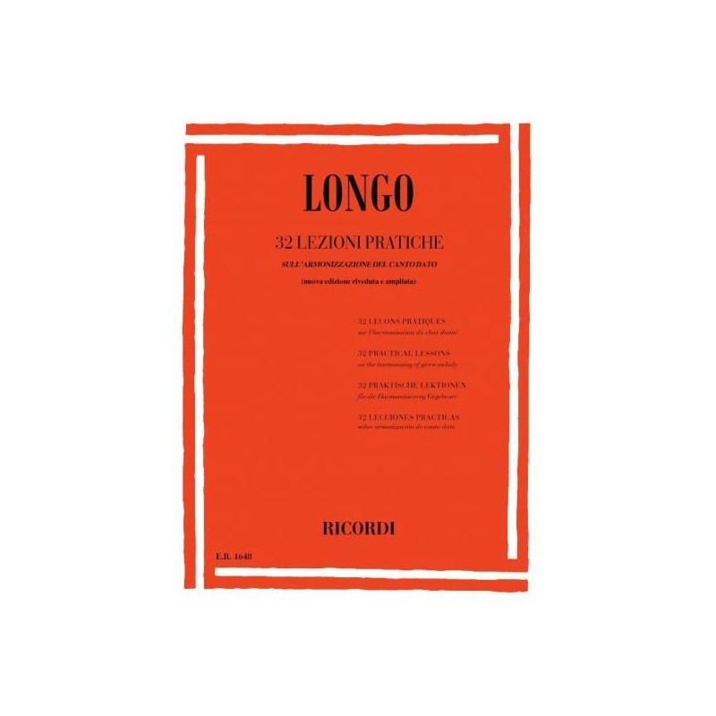 Longo - 32 lezioni pratiche sull'armonizzazione