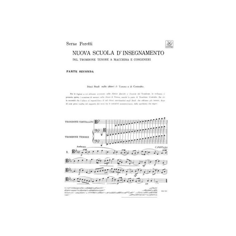 Nuova scuola di insegnamento del trombone - Parte II
