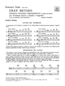 Gran Metodo teorico pratico per trombone tenore - Parte I