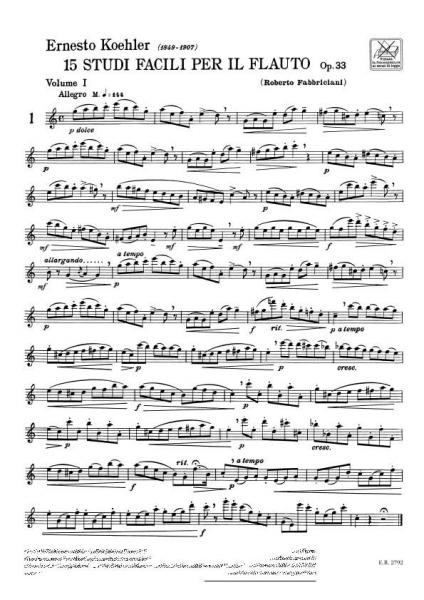 15 Studi facili per il flauto