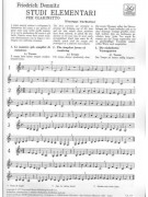 Studi elementari - Per Clarinetto