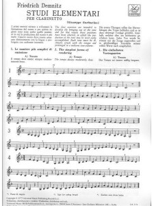 Studi elementari - Per Clarinetto