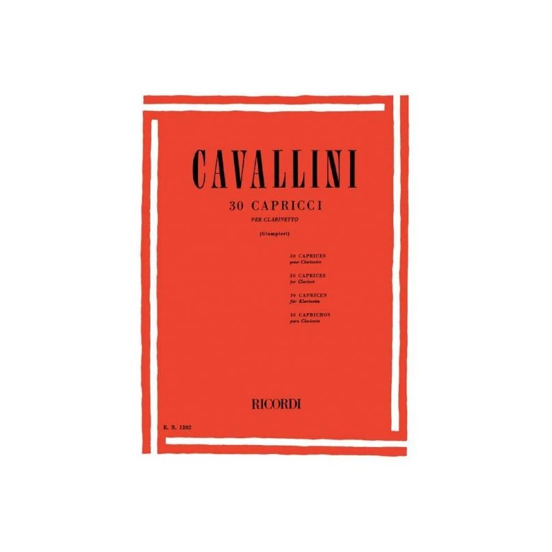 30 Capricci - Per Clarinetto