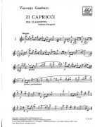 Gambaro - 21 Capricci per clarinetto