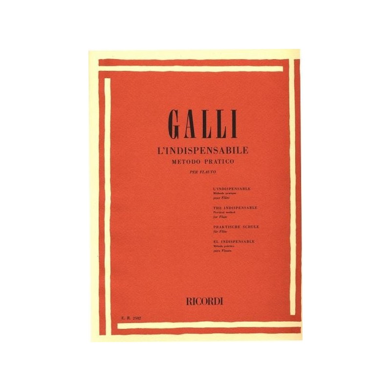 L'indispensabile metodo pratico - Per Flauto
