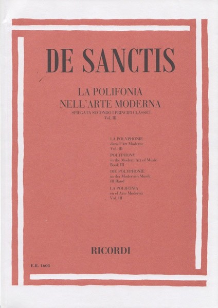 De Sanctis - La polifonia nell'arte moderna vol.3