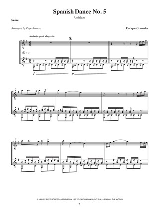 Spanish Dance No. 5 Andaluza