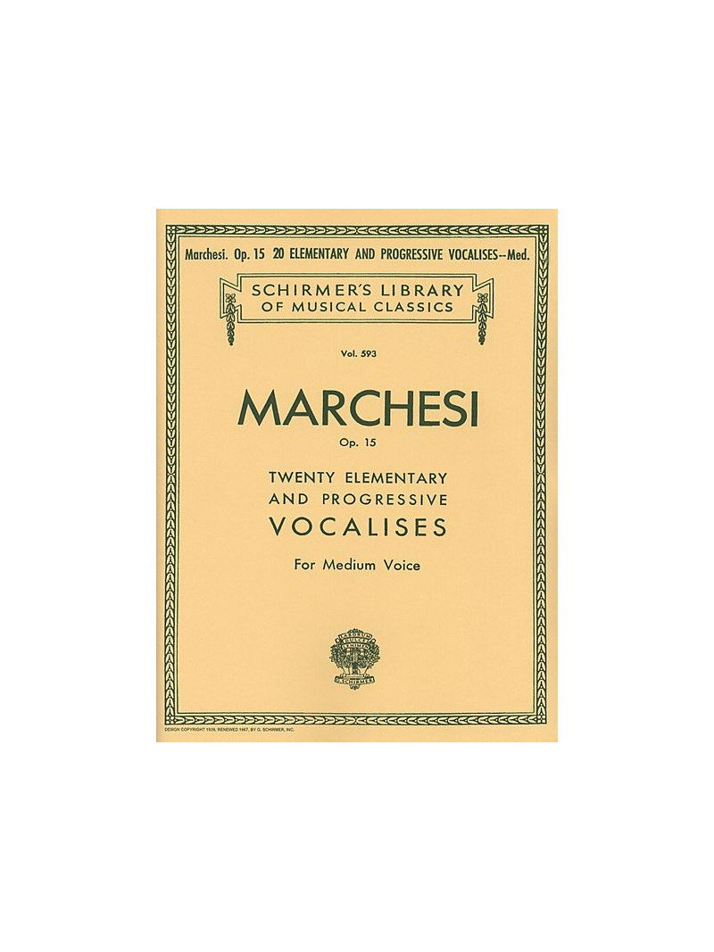 20 Elementary and Progressive Vocalises, Op. 15