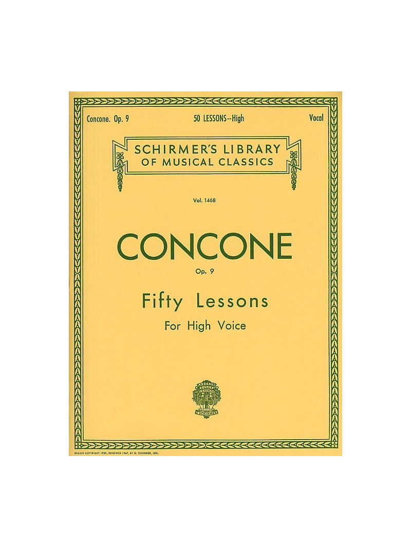 Fifty Lessons for  High Voice 