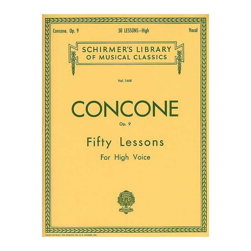 Fifty Lessons for  High Voice 