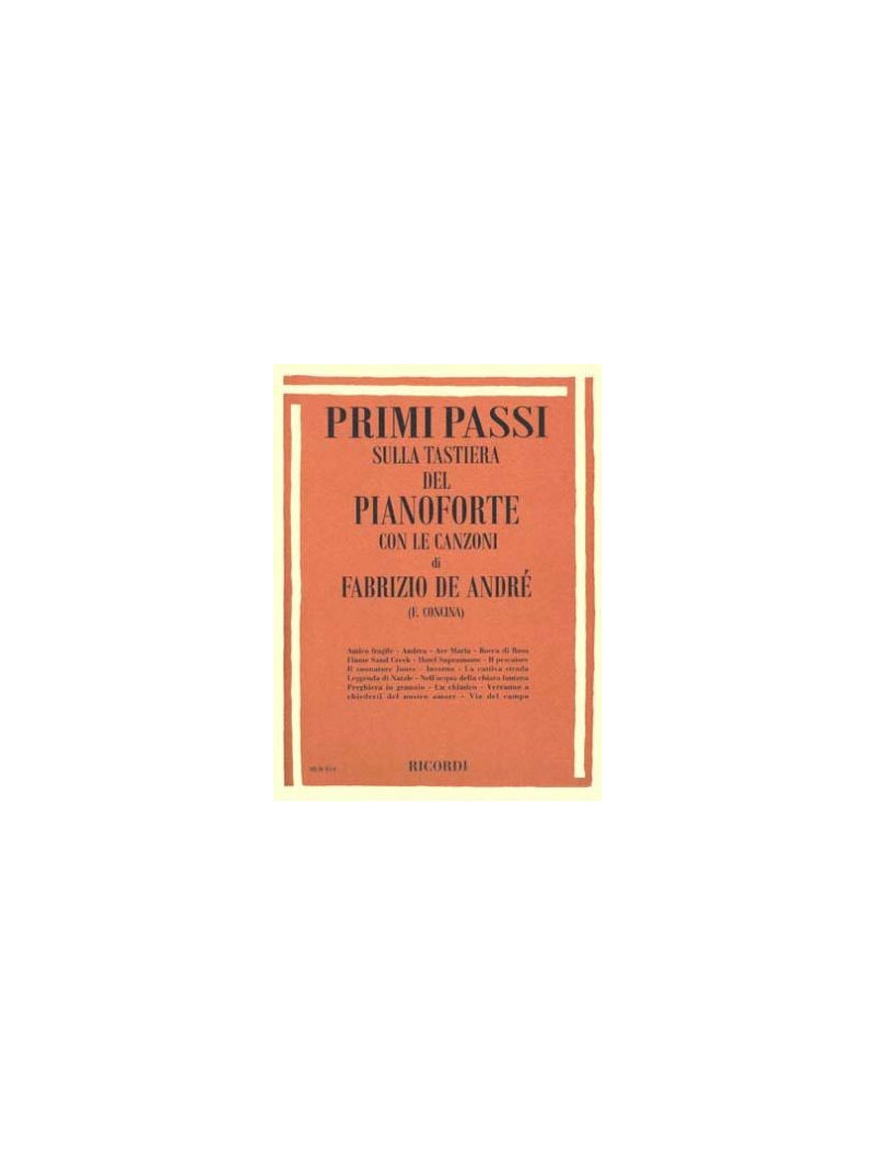 Primi passi sulla tastiera del pianoforte - Fabrizio de Andre'