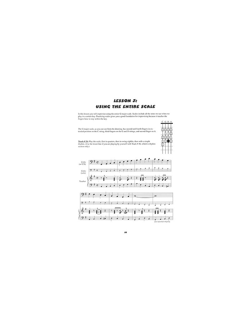 Jazz Cello/Bass Wizard Junior Book 1 (book/CD)