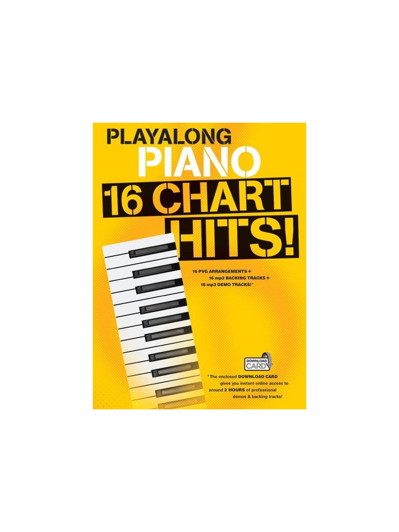 Playalong Piano: 16 Chart Hits (Book/Download Card)