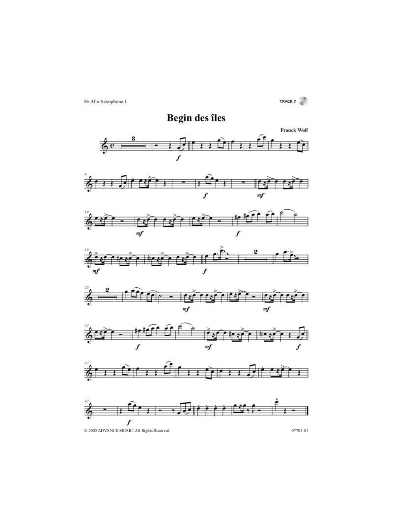 6 Trios for Alto Sax & Rhythm Section 1 (book/CD play-along)