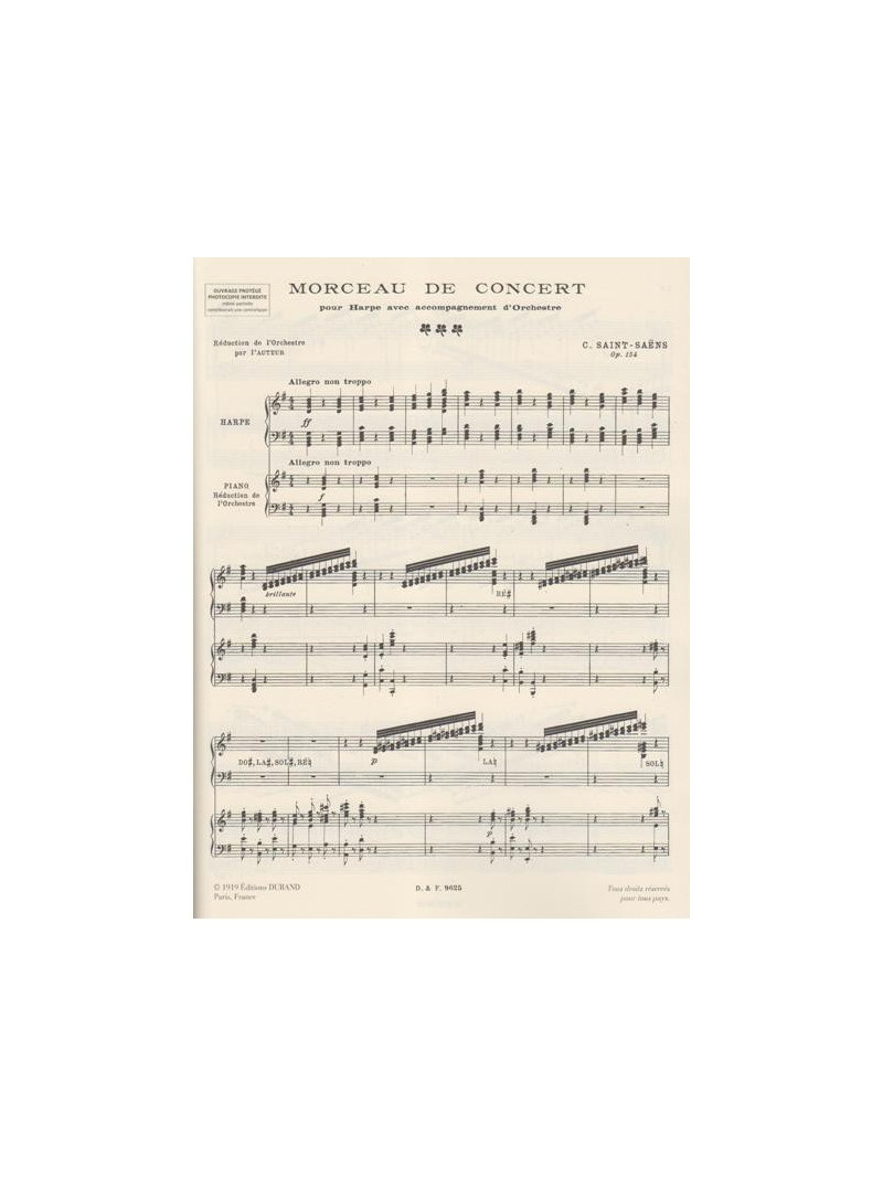 Morceau de concert (harpe & piano)