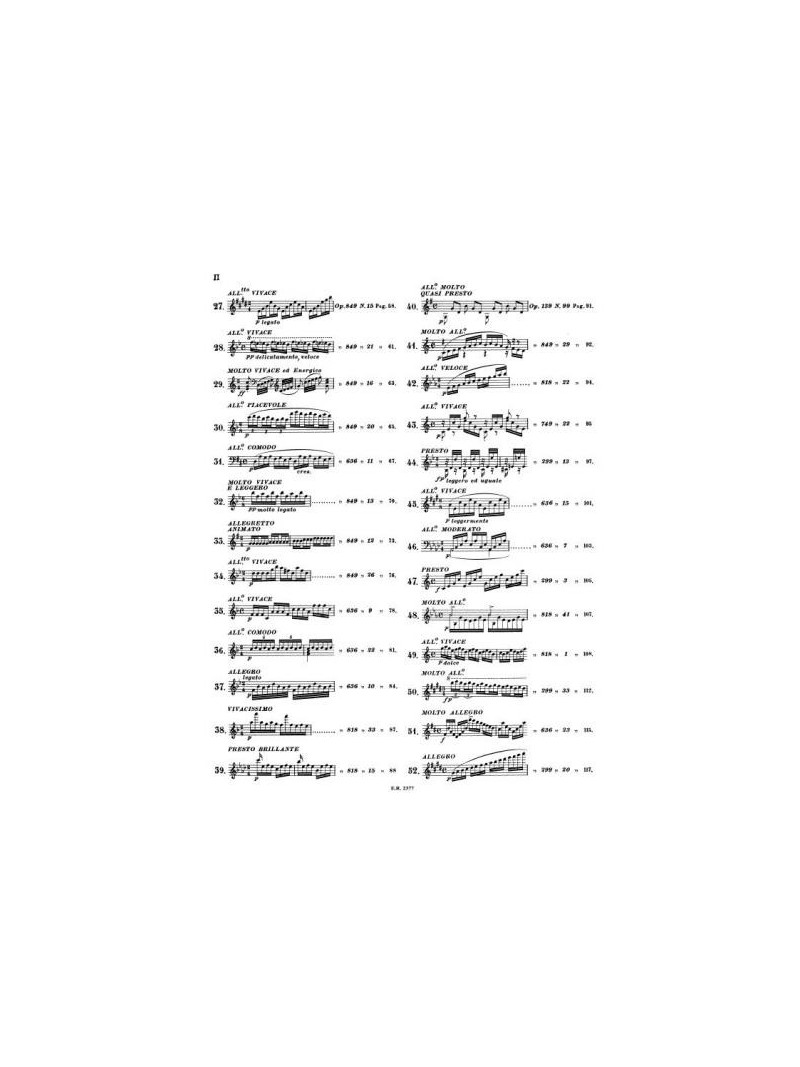 Studi scelti (Pianoforte)