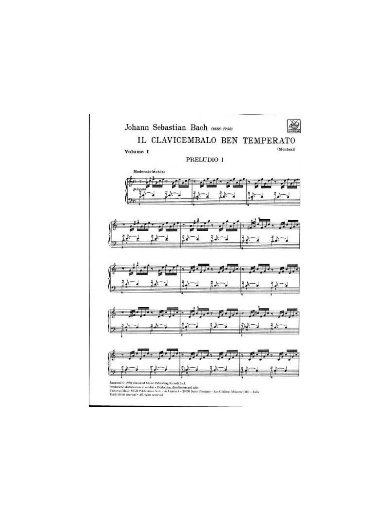 Il clavicembalo ben temperato - Volume I