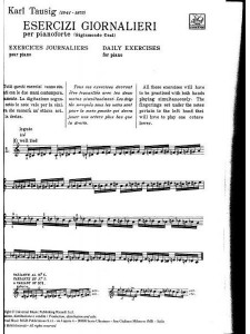 Esercizi giornalieri - Per pianoforte