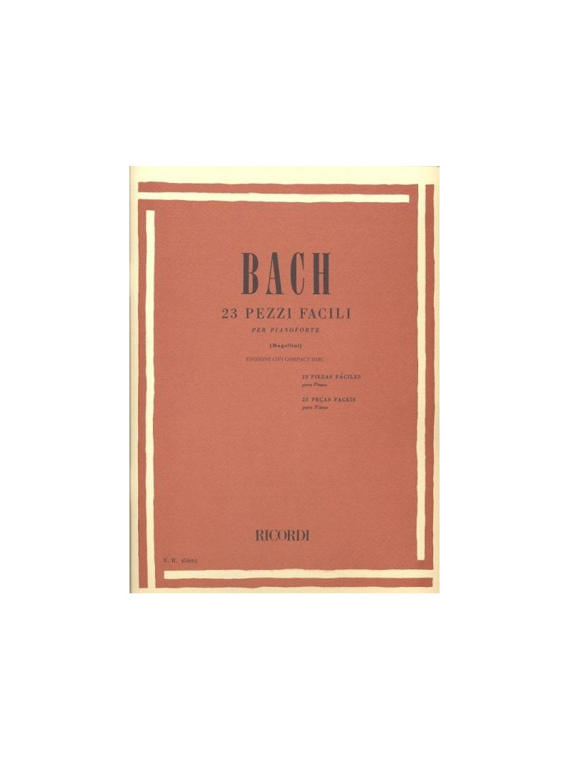 bach 23 Pezzi facili Per pianoforte