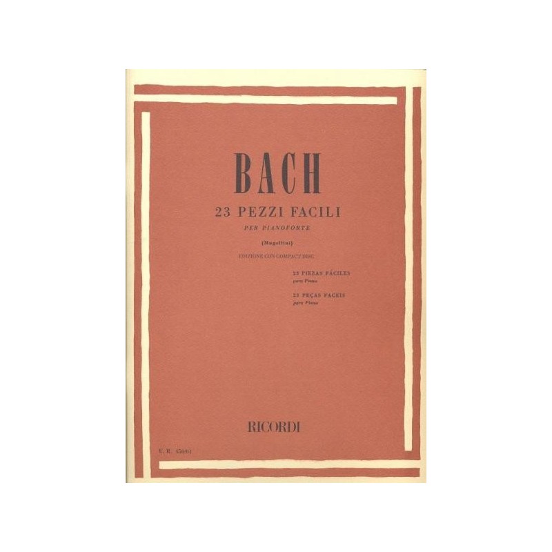 bach 23 Pezzi facili Per pianoforte