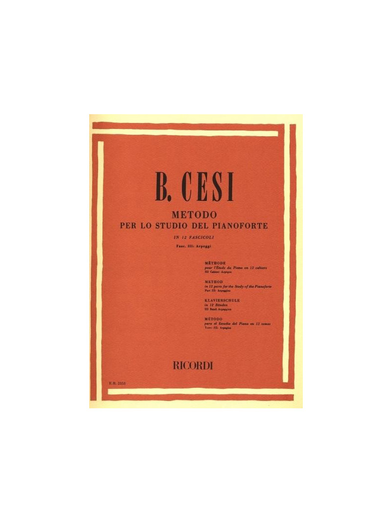 Metodo per lo studio del pianoforte - Fasc. III