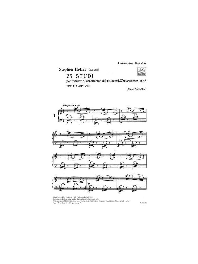 25 studi per pianoforte Op. 47
