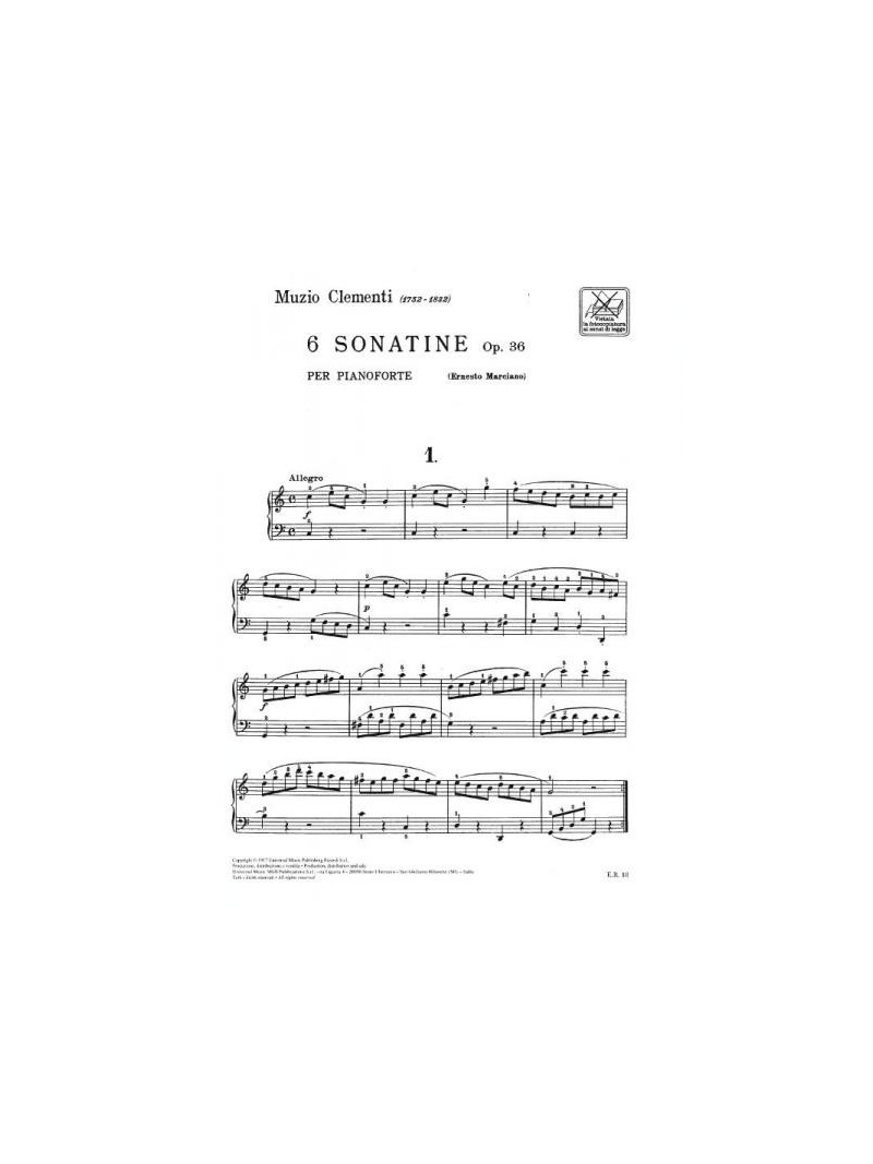 6 Sonatine Op. 36 per pianoforte