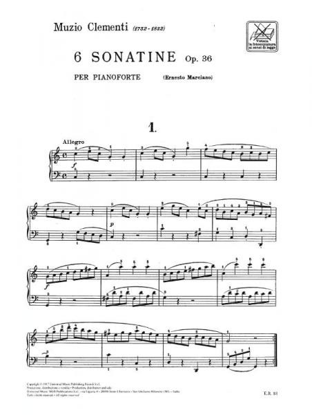 6 Sonatine Op. 36 per pianoforte
