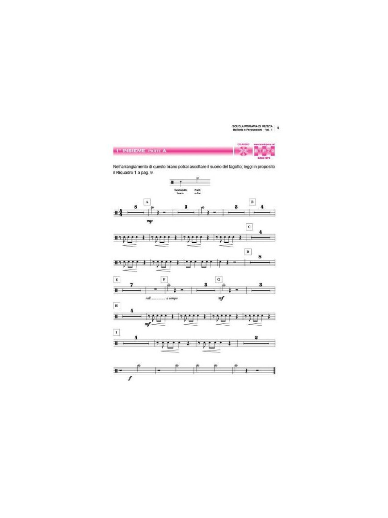 Scuola di musica: batteria e percussioni - brani d'insieme