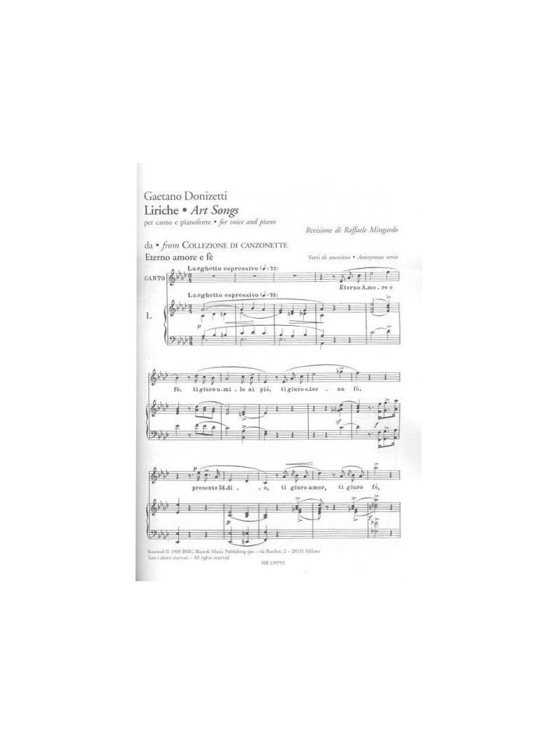 Gaetano Donizetti: Liriche - Art Songs (book/2 CD)