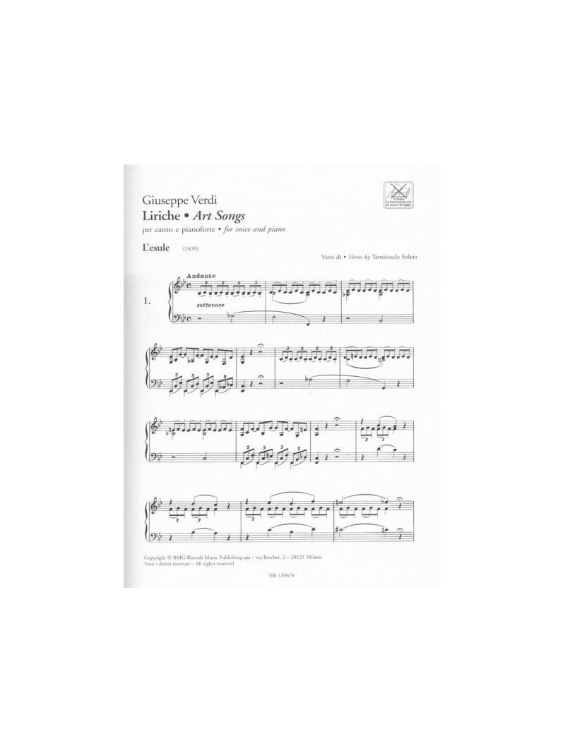 Giuseppe Verdi: Liriche - Art Songs (book/2 CD)