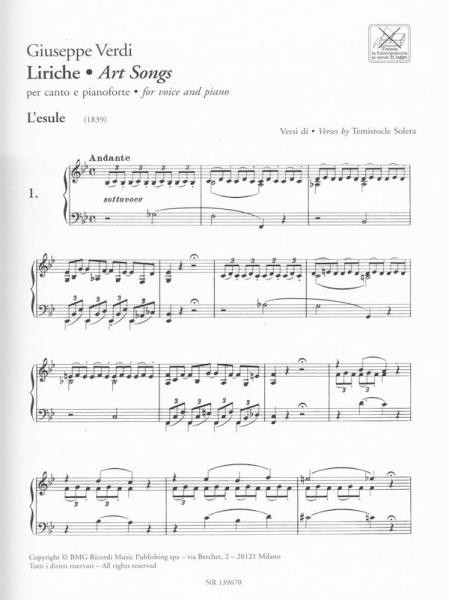Giuseppe Verdi: Liriche - Art Songs (book/2 CD)