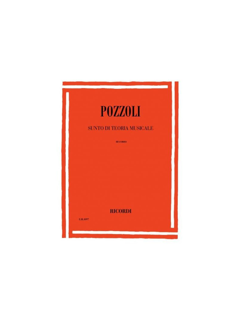 Sunto di teoria musicale - III Corso