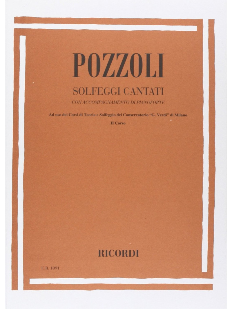 Solfeggi cantati con accompagnamento di pianoforte - II Corso