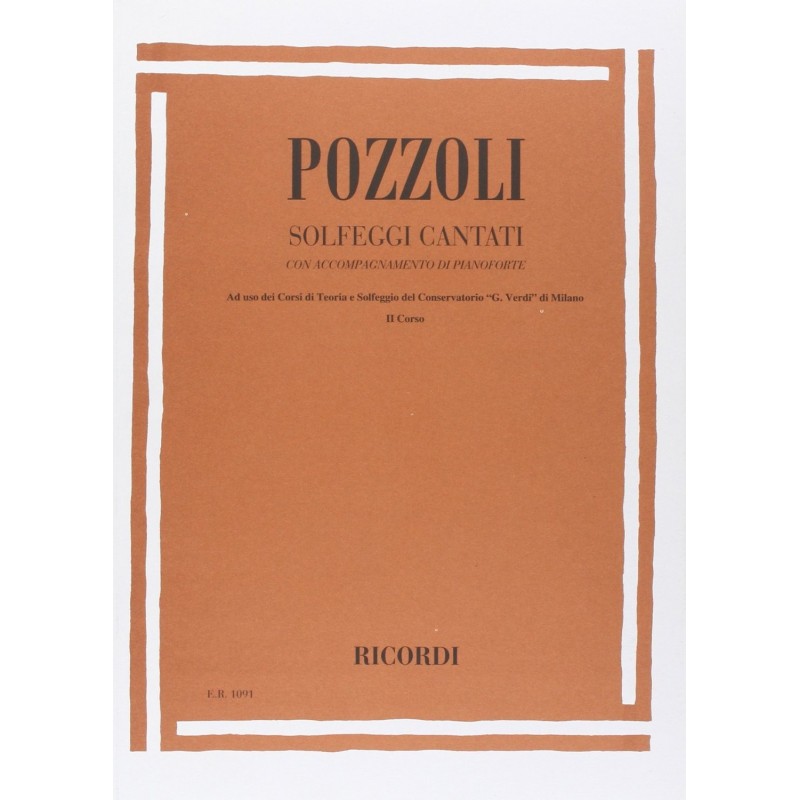 Solfeggi cantati con accompagnamento di pianoforte - II Corso