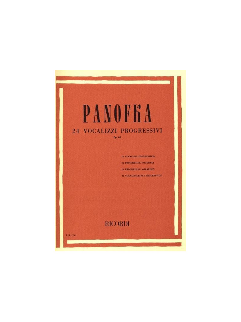 Vocalizzi - 24 vocalizzi progressivi op. 85
