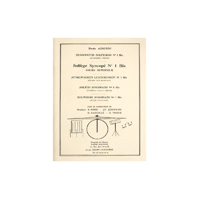 Dante Agostini - Solfeggio sincopato N° 1 bis
