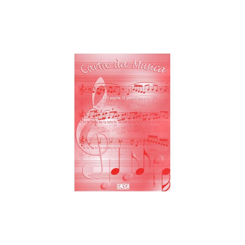 Blocco 200 pagine - 12 pentagrammi - Fogli staccabili