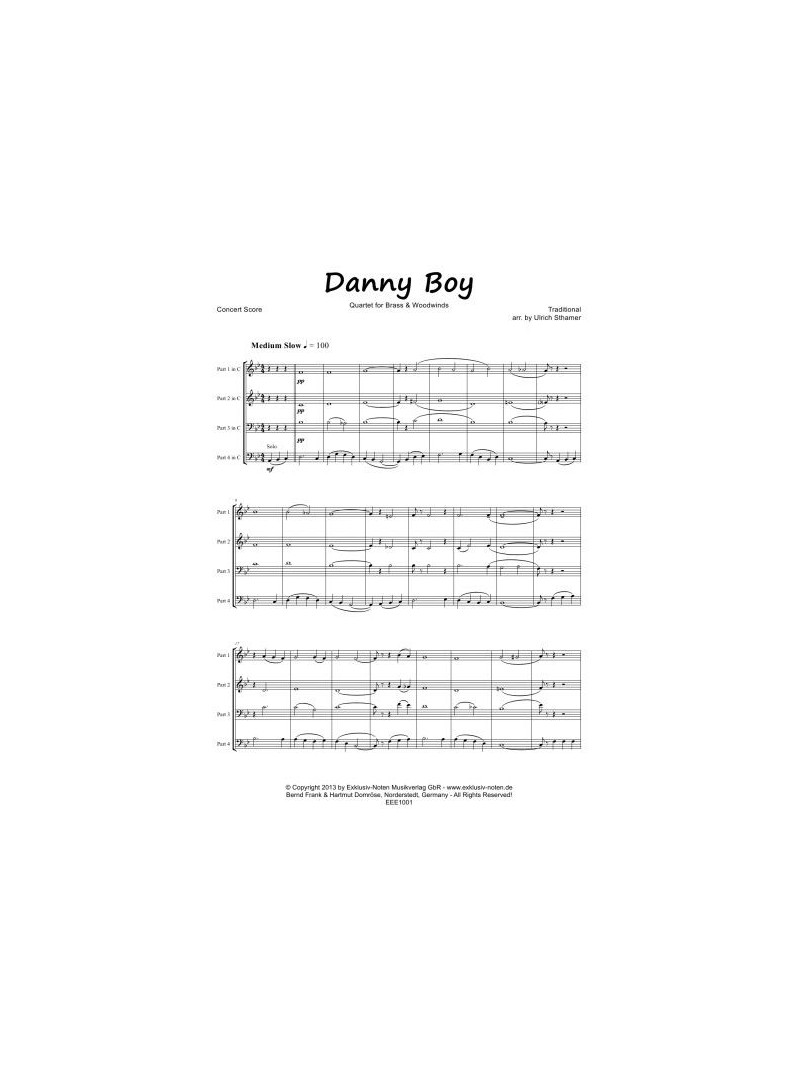 Danny Boy (Saxophone Quartet)