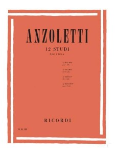 Anzoletti - 12 studi per Viola