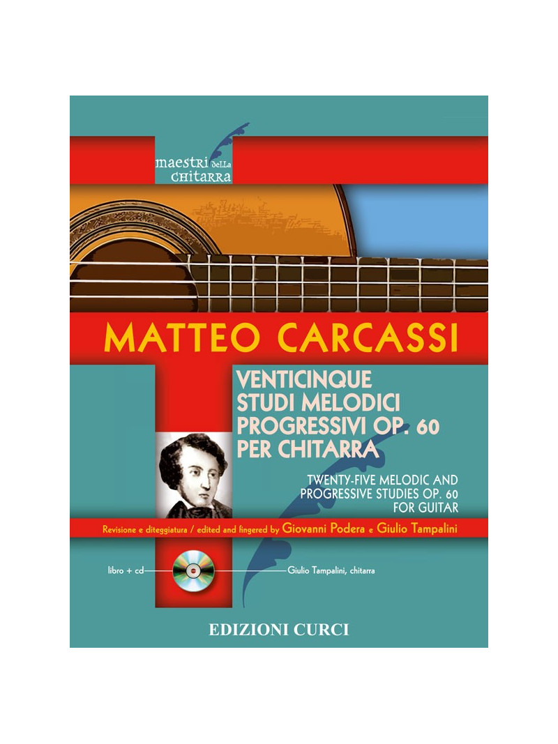 Venticinque studi melodici progressivi op. 60 per chitarra (libro/CD)