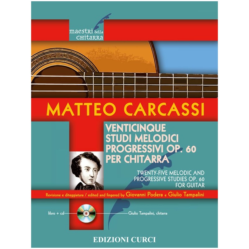 Venticinque studi melodici progressivi op. 60 per chitarra (libro/CD)