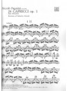 24 Capricci Op. 1 - Per Violino