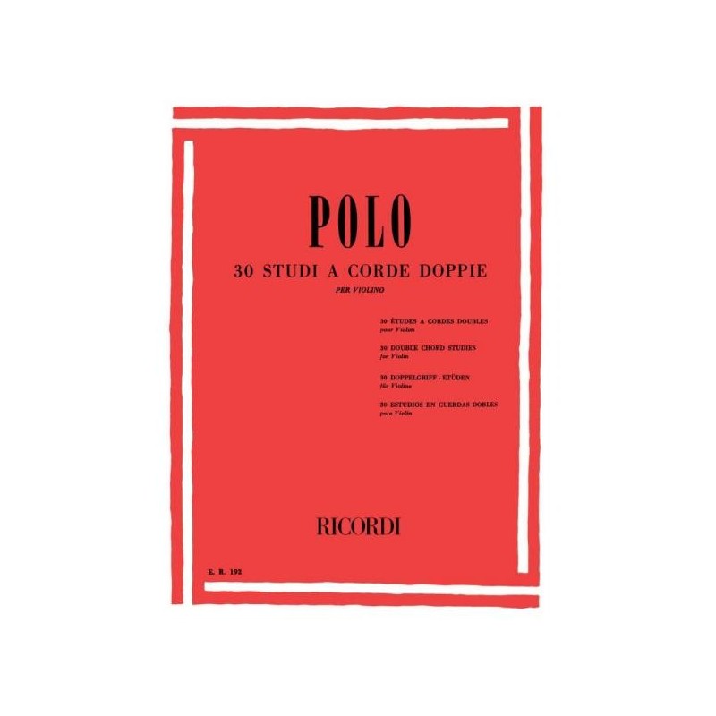 30 Studi a doppie corde (Per violino)