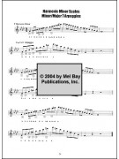 Scales & arpeggios studies for guitar with linear examples