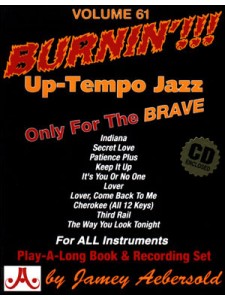 Burnin': Up Tempo Jazz standards (book/CD play-along)