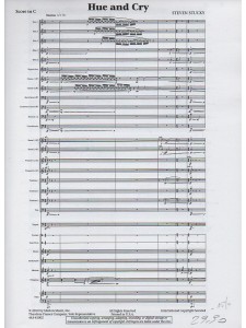 Hue and Cry - For Wind Orchestra