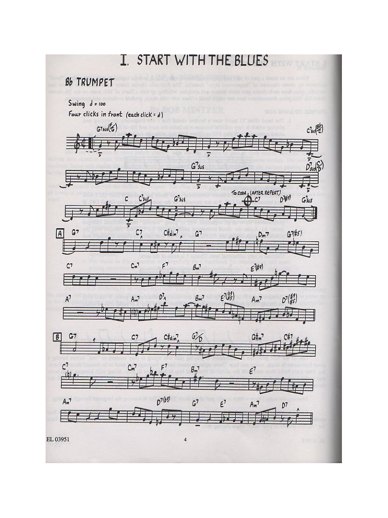 14 Jazz & Funk Etudes for Bb Trumpet (book/CD play-along) 
