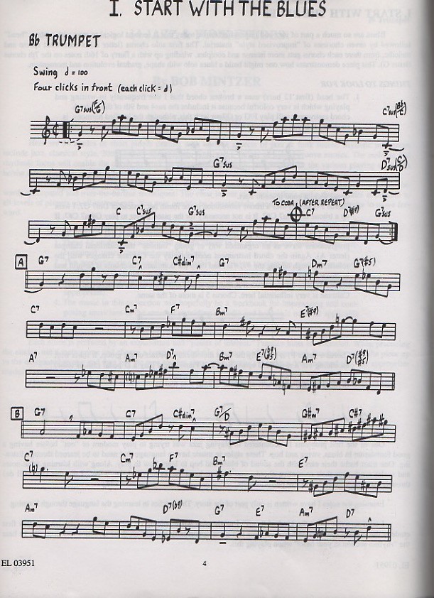 14 Jazz & Funk Etudes for Bb Trumpet (book/CD play-along) 