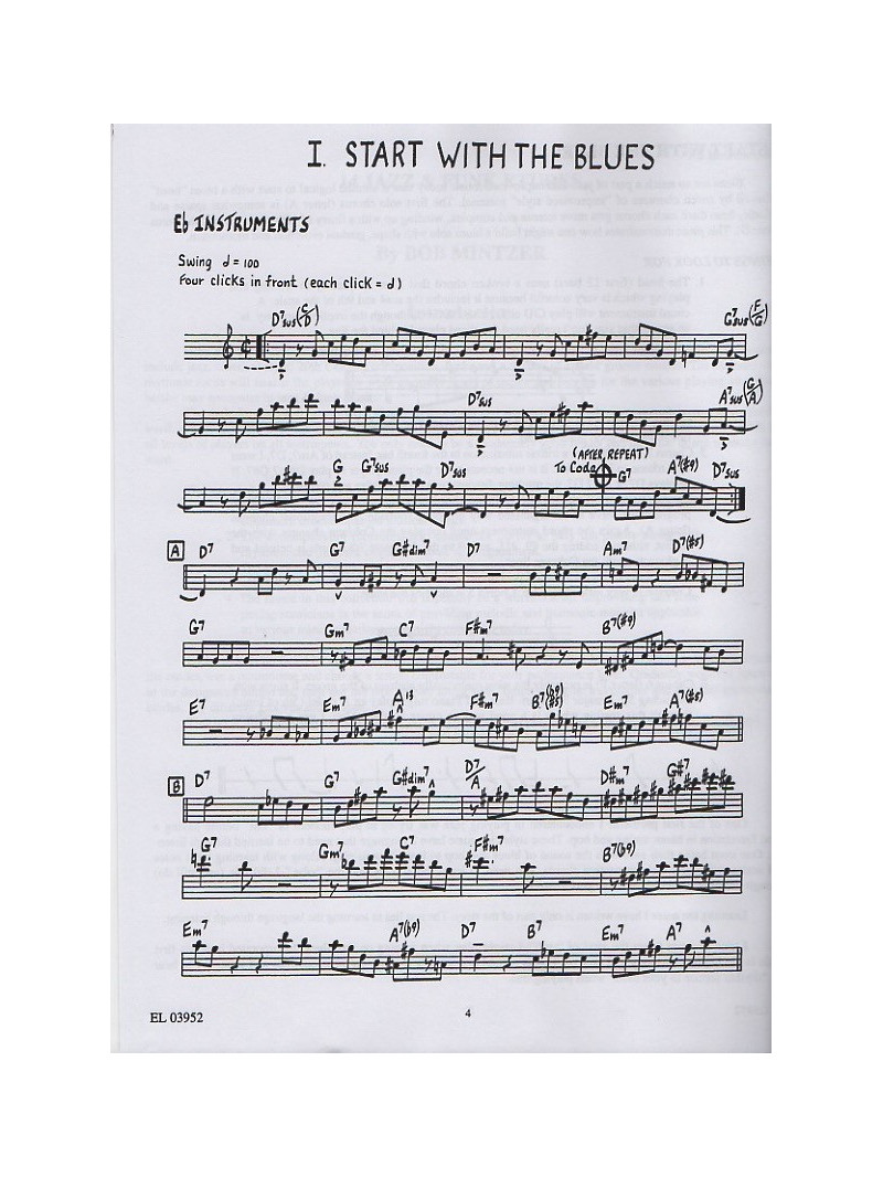 14 Jazz & Funk Etudes: E-Flat Instrument (book/CD play-along)